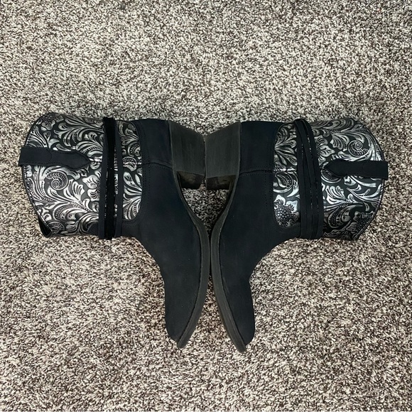 Dingo Valerie Paisley Black Silver Western Booties Floral Leather Women’s 8.5 - Picture 3 of 8